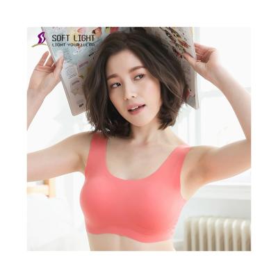 China 2021 New Design Sexy Zero Feel One Piece Non-adjusted Wireless Straps Women Bra for sale