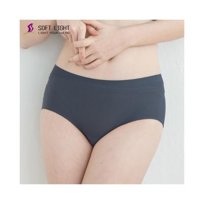 China High Quality Breathable Sexy Cotton Striping Seamless Invisible Panties for sale