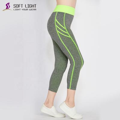 China Breathable Yoga Pants Wear Stretch Seamless Cropped Leggings Fitness for sale