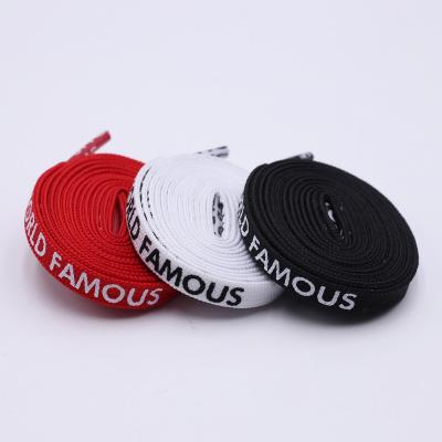 China Flat Coolstring Printed World Famous Character Flat Elastic Laces For Shoes Hoodie for sale