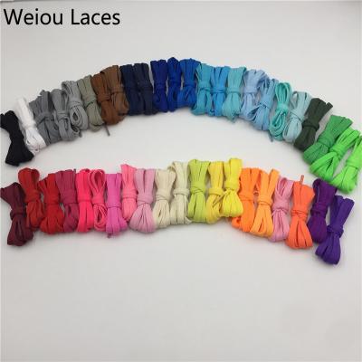 China Coolstring 8mm Polyester Fashion Sports Flat High Quality Casual Shoes Lace Up Solid Single Layer Flat Sneakers Lace Up Stunning 47 Colors for sale