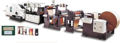 China Paper  bag making machine with window pacthing and punching for sale