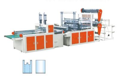 China Double-layer Four-lines Automatic T-shirt Bag-making Machine for sale