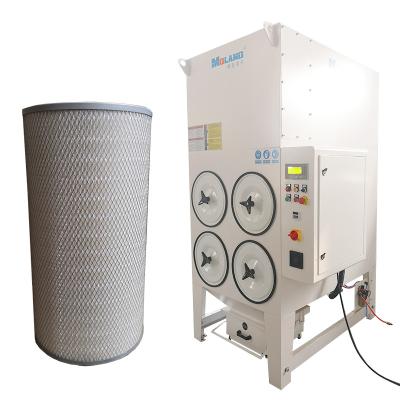 China Moland 5.5kW Automatic Discharge Dust Collector Industrial Stationary Welding Fume Extractor for Welding and Laser Cutting for sale