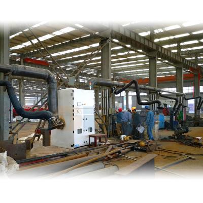 China Industrial welding fume and welding dust collector with suction arms for sale