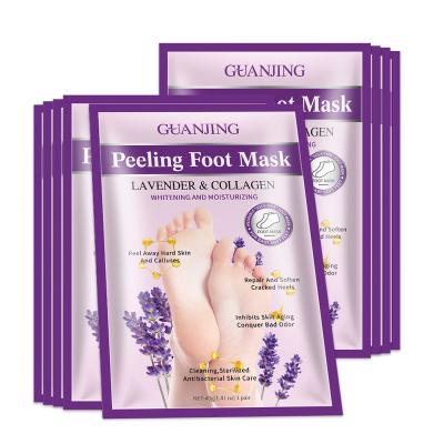 China Moisturzing Natural Organic Foot Skin Mask Exfoliating Foot Peeling Mask 100% Natural Whitening Nourishing Foot Mask Sheet for sale