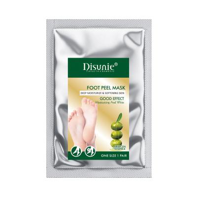 China Foot Desunie Foot Mask Peeling Exfoliating Dead Skin Lavender Organic Removal Foot Mask for sale