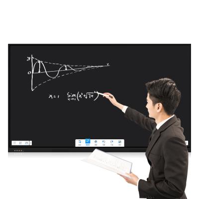 China Meeting 86inch interactive whiteboard smart all in one board 20-point touch display interactive flat panel for sale