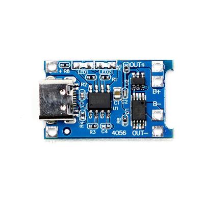 China 18650 Charging Panel TP4056 5V 1A 18650 TYPE-C USB Lithium Battery Charger Module Charging Board With Protection for sale