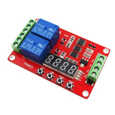 China FRM02 Multifunction Relay FRM02 5V/12V/24V 2 Channel Time Delay Relay Control Module for sale