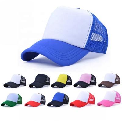 China JOINT Wholesale custom logo foam gorras 5 panel mesh single empty trucker hat for sale