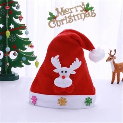 China COMMON Christmas Supplies Merry Christmas 2020 Decorated Felt Santa Claus Hat for sale