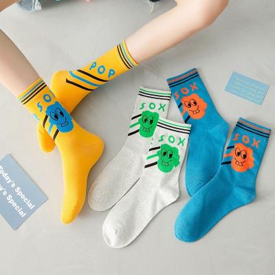 China Korean cartoon women's All-matching new products cotton socks Factory direct sales custom logo s four seasons women's socks for sale