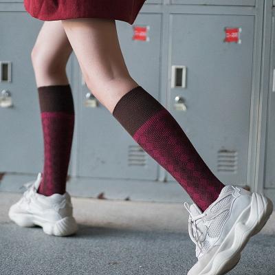 China INS style knee bangs INS Europe and women's autumn and winter jk calf socks wholes states fashion pile socks retro -United for sale