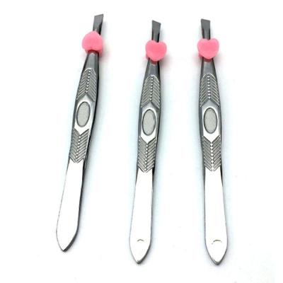 China Classical Beauty Tool Stainless Steel Eyebrow Tweezers for Face Hair Removal for sale