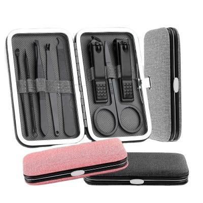 Китай Professional 8 pcs Nail Clippers mini Manicure Pedicure Tool Set with Case for gift and travel продается