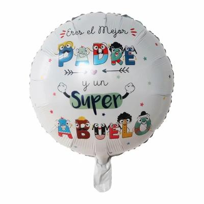 China Wholesale Father's Day Balloon Party Celebration Foil 18 Inch Balloon Background Decoration Balloon for sale