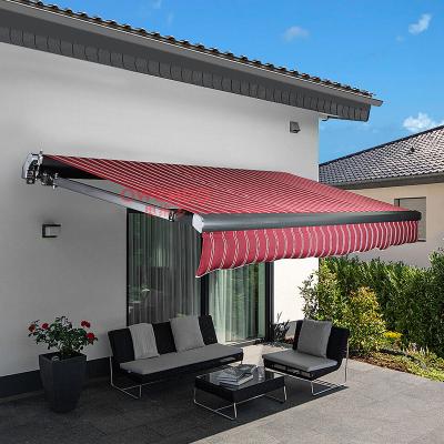 China Electric And Remote Control Retractable Wind Arm Anti-UV Resistant Outdoor Folding Tent Tent for sale