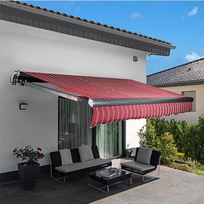 China New Technology Retractable Sunshade Aluminum Tent Sunshade Flat Roof Wall Mount Tent Anti-UV Retractable Outdoor Setter Tent for sale