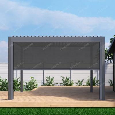 China Waterproof / Sun Shading Motorized Parts Screen Blackout Outdoor Aluminum Patio Roller Blind for sale