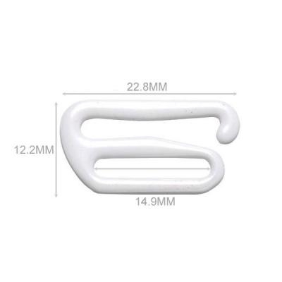 China Lingerie Bra Strap Slide Hook 14.9mm , Bra Strap Adjuster Clips For Corset Garter Bikini for sale