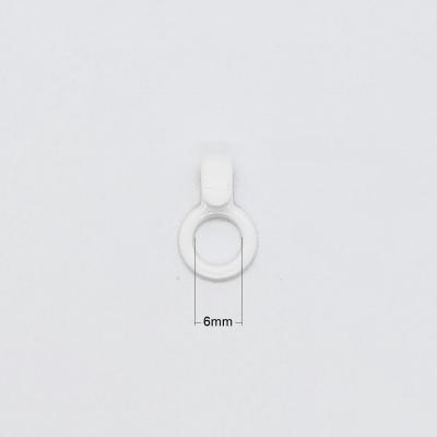 China Nylon Coated Metal O Ring Bra Strap J Hook 6mm for sale