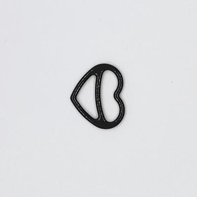 China Metal 12mm Bra Strap Adjuster , Special Heart Shape Lingerie Sliders for sale