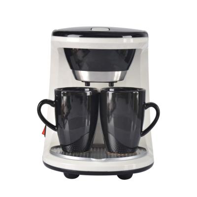 China CAFEMASY Eco-friendly Electric Coffee Machine With Two Cups Drip Coffee Machine Espresso Coffee Maker For 1-2 People for sale