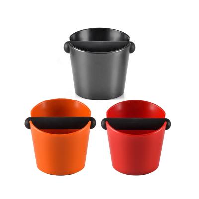 China Viable Accessories ABS Plastic Mini Coffee Ground Knock Drawer Colorful Coffee Knock Box for sale