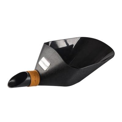 China CAFEMASY Sustainable Coffee Tools 2KGS ABS Plastic Coffee Bean Serving Scoop With Leather Strap Coffee Bean Scoop for sale