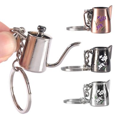 China Promotion Gift CAFEMASY Coffee Locking Coffee Accessories Souvenir Gift Bartender Key Chain With Customized Styles Lock Chian for sale