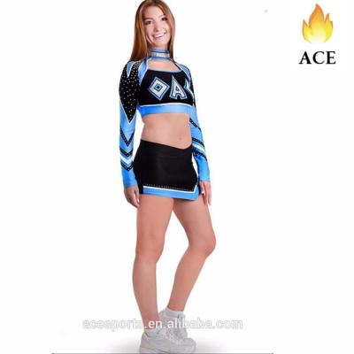 China 250 2017 Lycra Fabric Sublimation Ladies Cheerleading Women's Uniform Sportswear In Summer for sale