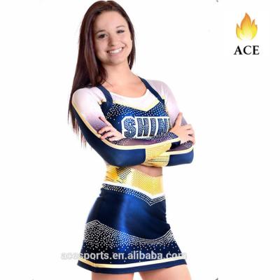 China 250 Wholesale Breathable Lycra Fabric 2017 Custom All Star Cheerleading Uniforms for sale