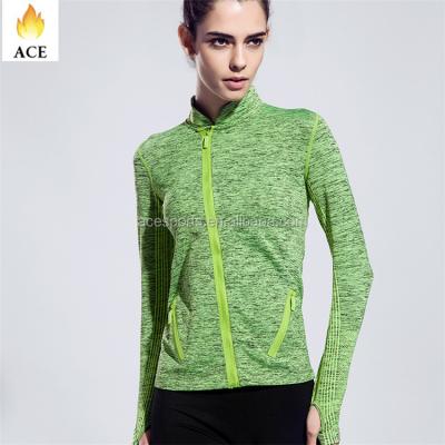 China Antibacterial running yoga jacket tops, quality gym wear, cycling clothes, achieve sportswear for sale