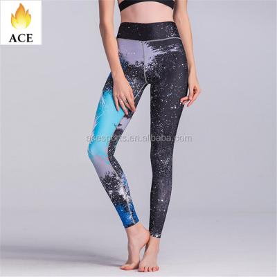 China Antibacterial Sports Wear Sports Yoga Women Workout Sublimation Legging And Sports Bra Set for sale