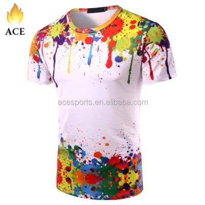 China Wholesale anti-pilling polyester t-shirt promotional seamless shirt with 3D printing for sale