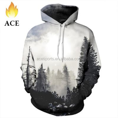 China Anti Pilling Sublimation Printed Hoodies , Cool Custom Mens Hoodies , Plain Pullover Hoodies for sale