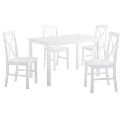 China Factory Price Modern Solid Wood Dining Table Sets With 4 Chairs Dining Table Rectangle Dining Table Set for sale