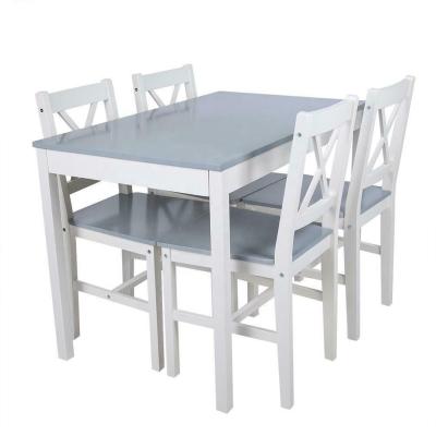 China Factory Price Modern Solid Wood Dining Table Sets With 4 Chairs Dining Table Rectangle Dining Table Set for sale