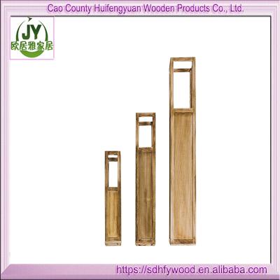 China Hot Sale Candlestick Candle Holder Solid Wood Hanging Holder for sale