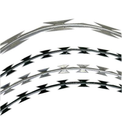 China Welded Steel Wire Razor Wire Mesh In Galvanized And 304 Stainless Steel Grade for sale