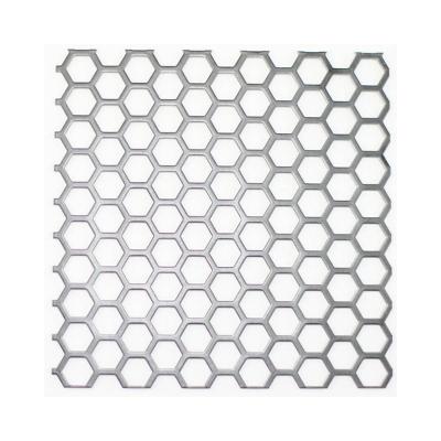 China The Highest Percentages Of Open Area Manufacturer Price 5mm Carbon Aluminum Hexagonal Hole Perforated Metal Sheet for sale