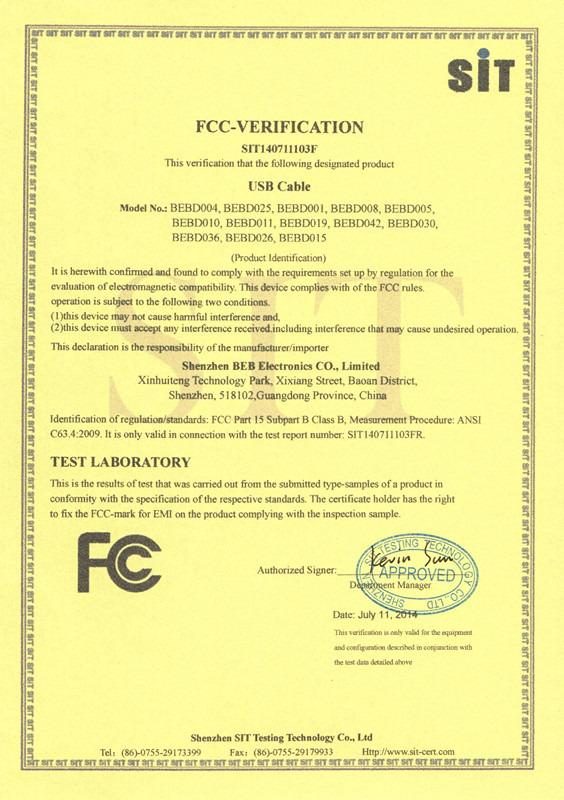 FCC - Shenzhen Beb Electronics Co., Limited