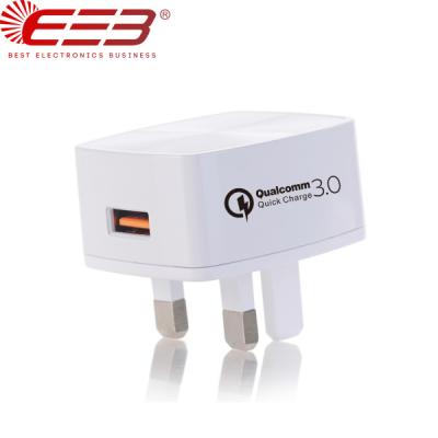 China BEB 18w Mobile Phone Wall Charger USB Wall Charger UK Plug for iphone xs xr 8 Quick Charge QC3.0 Charger in Vietnam for sale