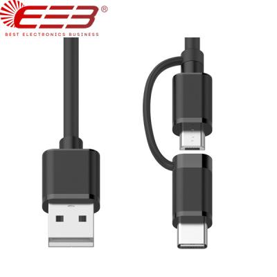 China Mobile Phone BEB 2A Type C Cable 2in1 Micro USB Cable Data Sync Charging Cable Compatible With iPhone X, 8 Plus, 7,6, Samsung, LG, HTC for sale