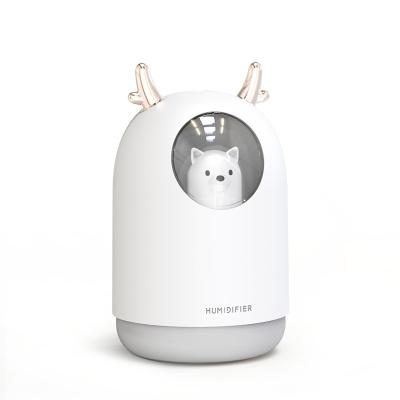 China Durable 300ml White Plastic Cute Car Polar Bear Profession Manufacturing Fashion Mini Humidifier for sale