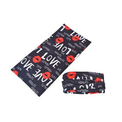 China 100% Customized Multifunctional Logo Printed Polyester Partoon Color Microfiber Neck Tube Bandana Scarf for sale