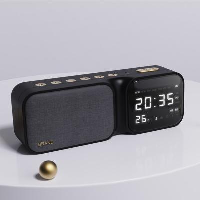 China Wholesale 5.0 Clock Radio Alarm Clock FM Radio Blue-tooth Wireless Speaker for sale