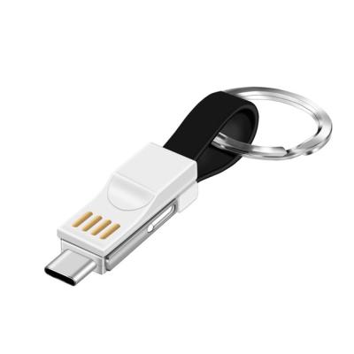 China MP3/MP4 Player 3 in 1 Key Chain Magnetic USB Cable Short USB C Cable for sale