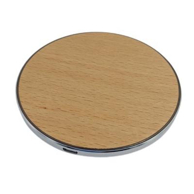 China 2022 New Eco-friendly Bamboo Wood Mobile Phone 10W Wireless Charger for sale